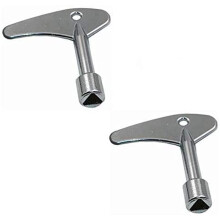 Anano 2PCS Triangle Key Utility Service Key Gas Electric Elevator Emergency Lift Door Lock Keys