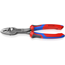 KNIPEX Twingrip Slip Joint Pliers, 200 mm, 4-22 mm, Front Grip and Side Grip Function, Box Joint with Push Button, Gripping Pliers, 82 02 200