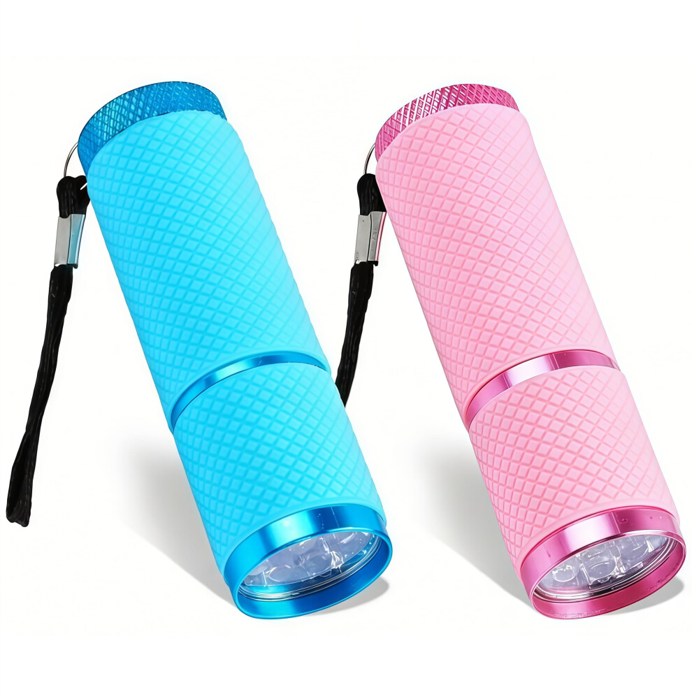 Wshuayee 2 Pcs Super Bright Mini Torches With 9 Leds, Battery Powered Small Torch With Lanyard 5051226575938