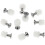 100 PCS Plastic Hinge Dowel Inserts with Screws,Hinge Expansion Dowels 1