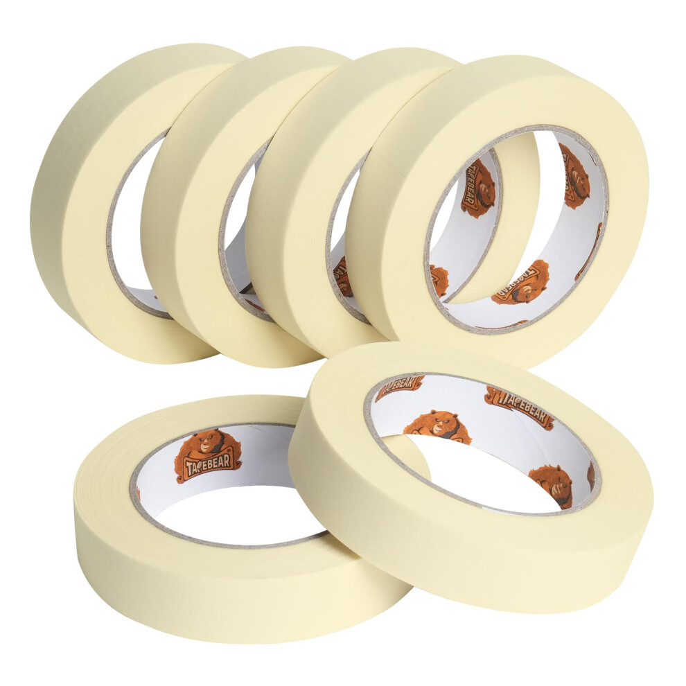 Tapebear All Purpose Masking Tape 24Mm X 55M, Beige Painters Tape Decorators Tape For Painting, Decorating, Artists Diy Crafts 5051226603655