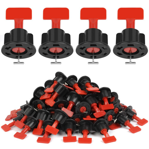 Flintronic Tile Leveling System, 80PCS Resuable Tile Leveling System Kit with 2 Special Wrenches