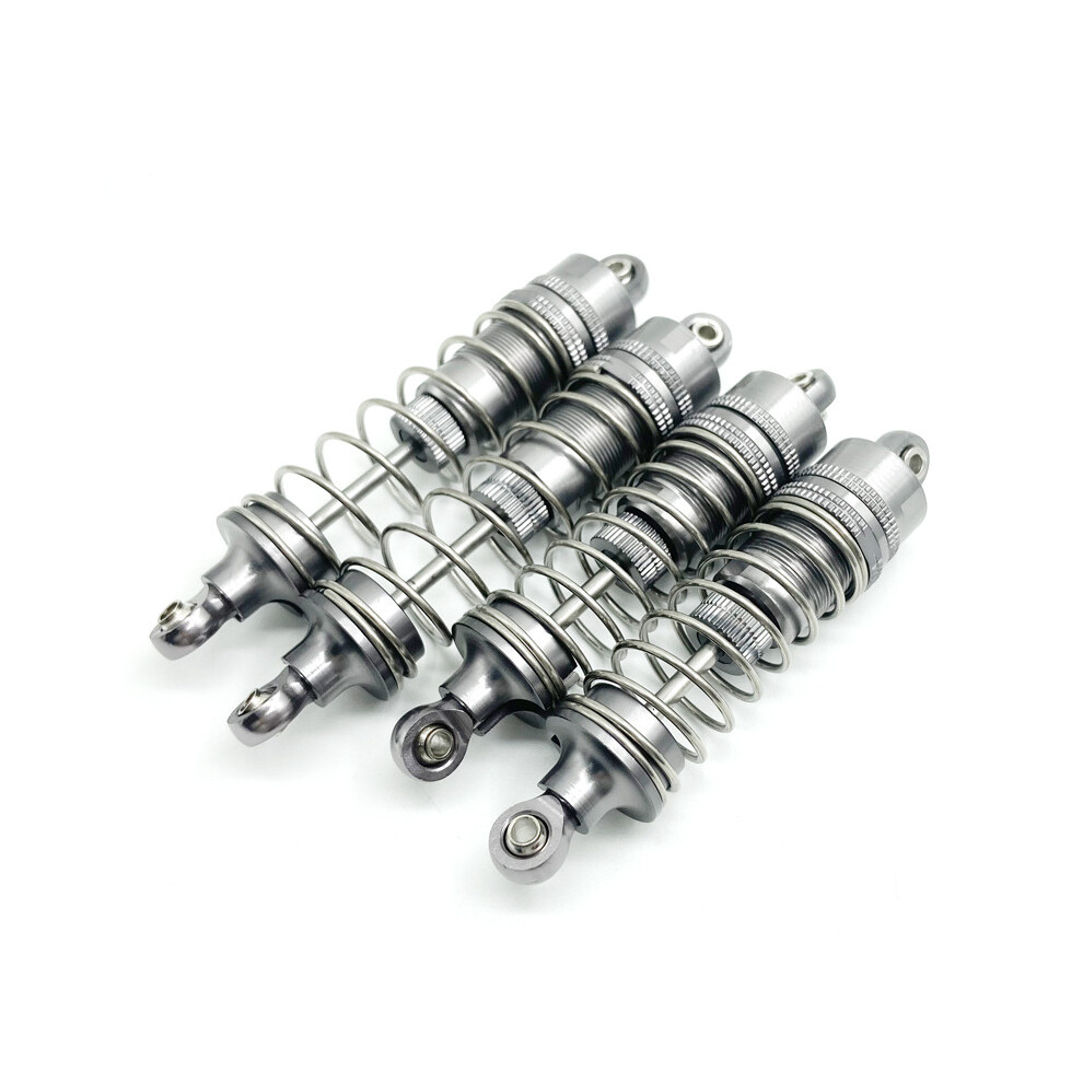 (Titanium) 4Pcs Metal Front Rear Shock Absorber Damper For 1:10 Wltoys 104001 Rc Racing Car 110691697981