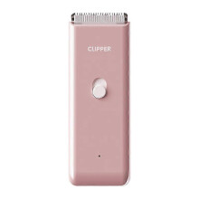(Pink) Dog Cat Home Hair Waterproof Clipper Portable Electric Usb Rechargeable Pet Grooming Tools Low Noise