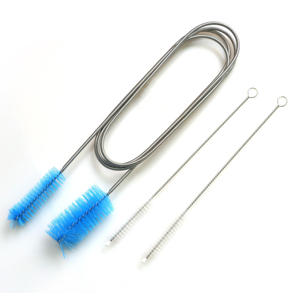 Bcautay Flexible Drain Brush 66In Double-Ended Drain Pipe Cleaner Brush Shower Drain Unblocker Tools For Kitchen Fridge Aquarium Plug Hole For 5051226613395