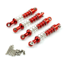 (Red) Metal Shock Absorber Spring Damper Accessories for MN D90 D91 MN99S WPL C14 C24