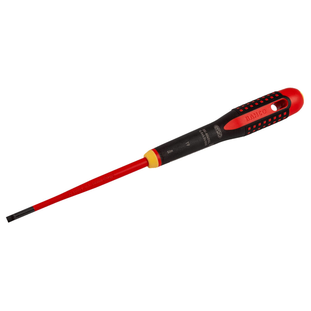 Ergo Slim Vde Insulated Slotted Screwdriver 4.0 X 100Mm 5051226554056