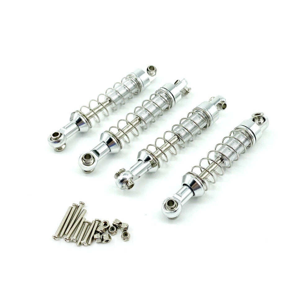 (Silver) Rc Car Metal Shock Absorber Suspension Damper For Mn D90 D91 Mn99s Wpl C14 C24 Silver 413590154259