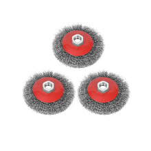 115mm Wire Brush Set, 4.5 inch Angle Grinder Wheel Brush Fit for M14 Angle Grinder Crimped Wire Wheel for Paint, Rust Removal, Weld Cleaning