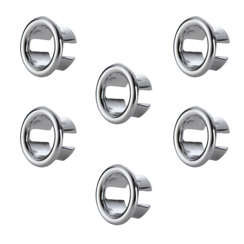 6 Pcs Sink Hole Replacement Overflow Hole,Sink Hole Cap,Drain Cap Cover Insert i