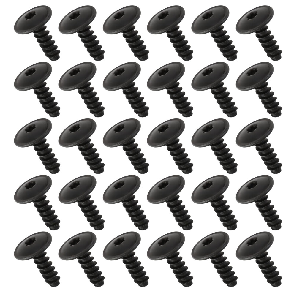 30Pcs Engine Undertray Screws, M5*16Mm Auto Car Body Bolt Fender Screws Wheel Arch Inner Liner Splash Guard Torx Screws Bolt Retainer Compatible With 5051226634680