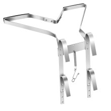 Homvvi V-Shaped Ladder Stand Off, Heavy Duty Ladder Stay/Standoff Downpipe Ladders Accessory, Multipurpose Ladder Stabilizer Fits Universal Ladders