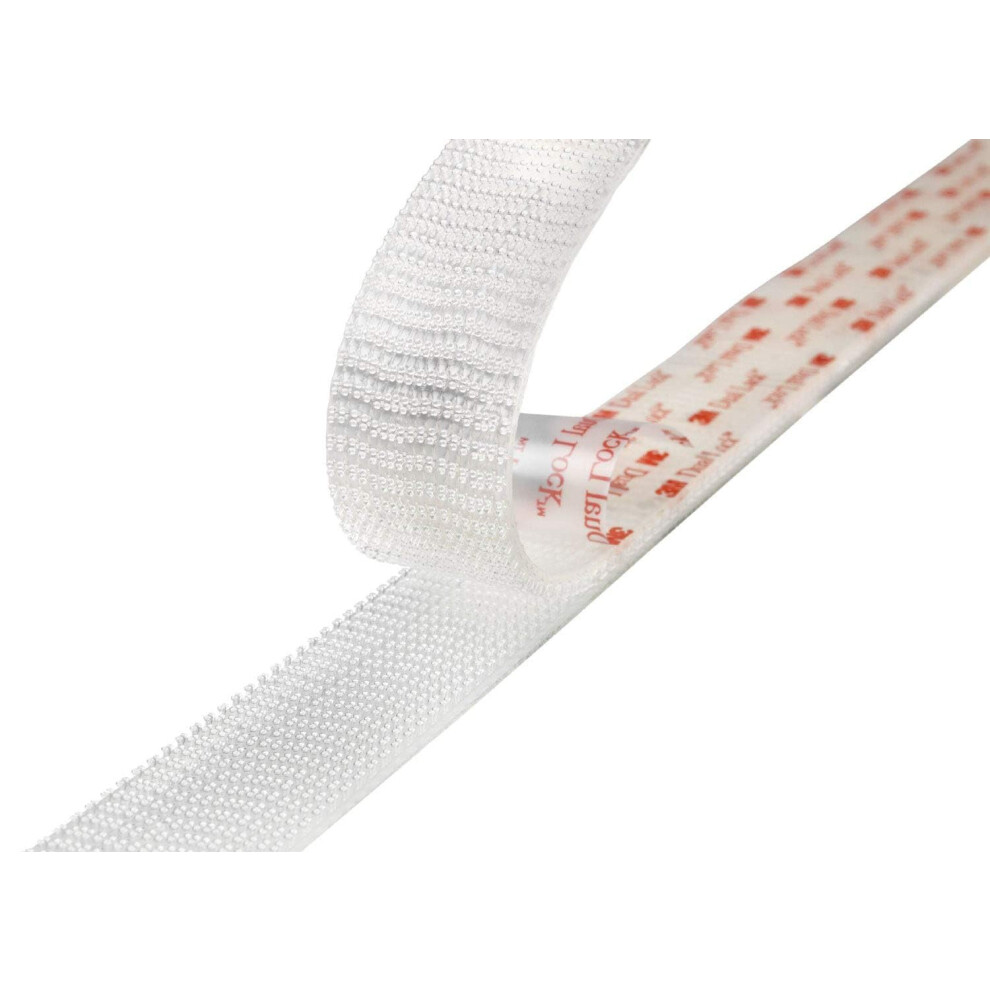 3M Dual Lock Reclosable Fastener Sj3560 - Designed To Give A Translucent Appearance (Glass, Acryl Glass (Pmma), Polycarbonate) - 25Mm X 1.25M 5051226583018