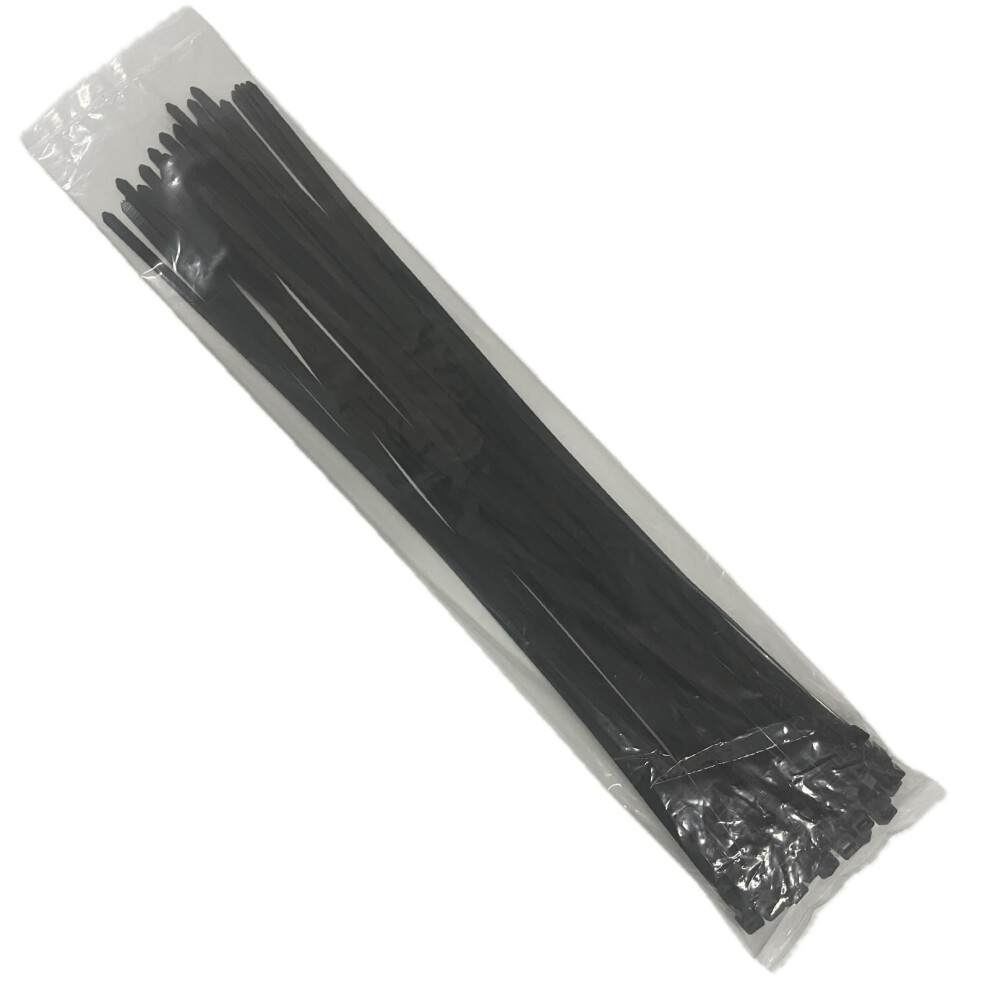 Ezysup Extra Large Zip Ties Heavy Duty For Outdoor Use,600Mm X 9Mm,80Kg Tensile Strength,20 Pieces,Black 5051226594113