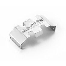 (Metal Chassis Skid Plate) Stainless Steel Chassis Axle Skid Guard Plate Kit For 1/24 Axial SCX24 RC Car