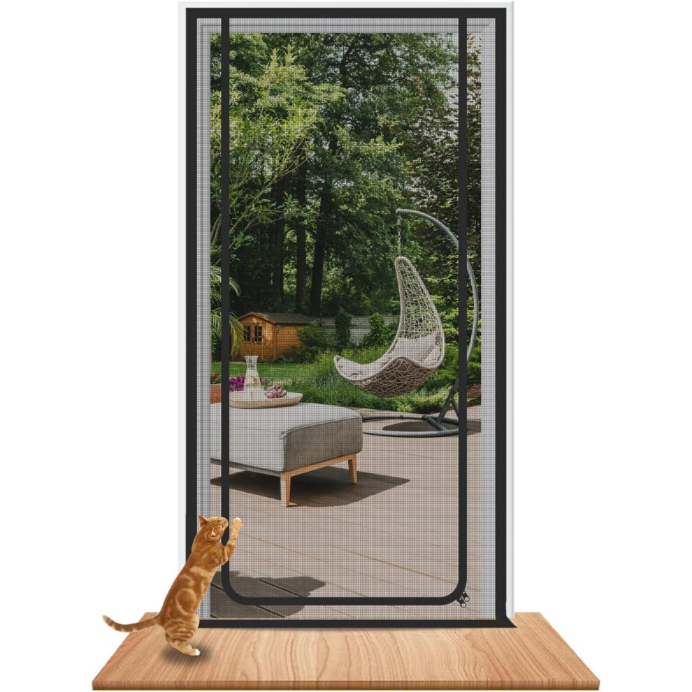 Earrck Cat Screen Door, Reinforced Mesh Screen Door For Introducing New Cats, Keep Pets Indoor & Allow Fresh Air Flow, Scratch Proof 5051226617591
