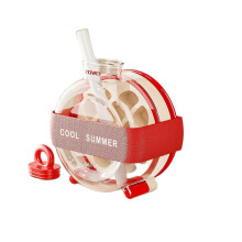 (RED) My Crush Cup Ice 2 in 1 Cool Summer Ice Bottle Cup, Portable Ice Cube Tray Cup
