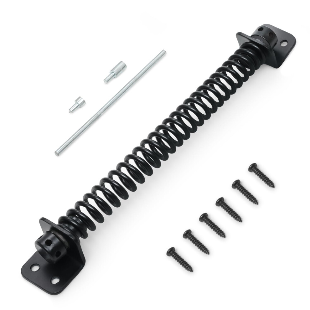 Gate Spring Closure For Wooden Gate | 10Â Adjustable Metal Spring Automatic Door Closer With Zinc Plated, Ideal For Outdoor Usage Door Closer Spring 9336157758350