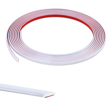 5M White Flexible Moulding Trim,Self-Adhesive Decorative Edging Strip for Tile, Wall, Mirror, Ceiling, Floor, Panel