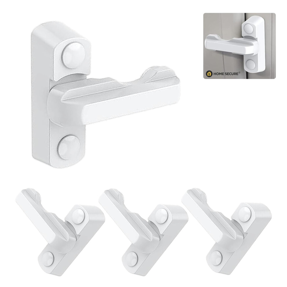 X4 Sash Jammers For Upvc Windows & Doors Â Extra Security Window & Door Jammer Locks, Anti-Intruder Locking, White Â Home Secure 5051226560583