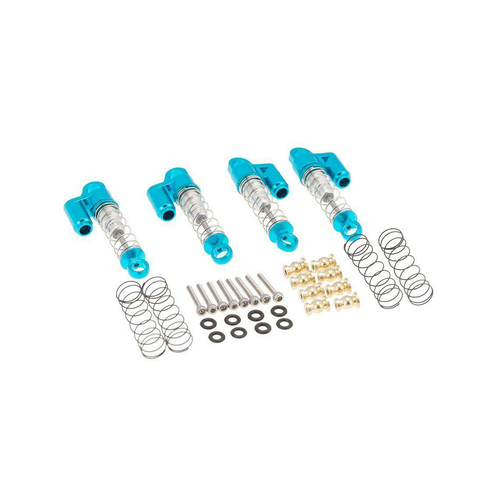 (Blue) 4Pcs Metal Shock Absorber Damper For 1/24 Axial Scx24 90081 Axi00001 Rc Crawler Blue 110691697646