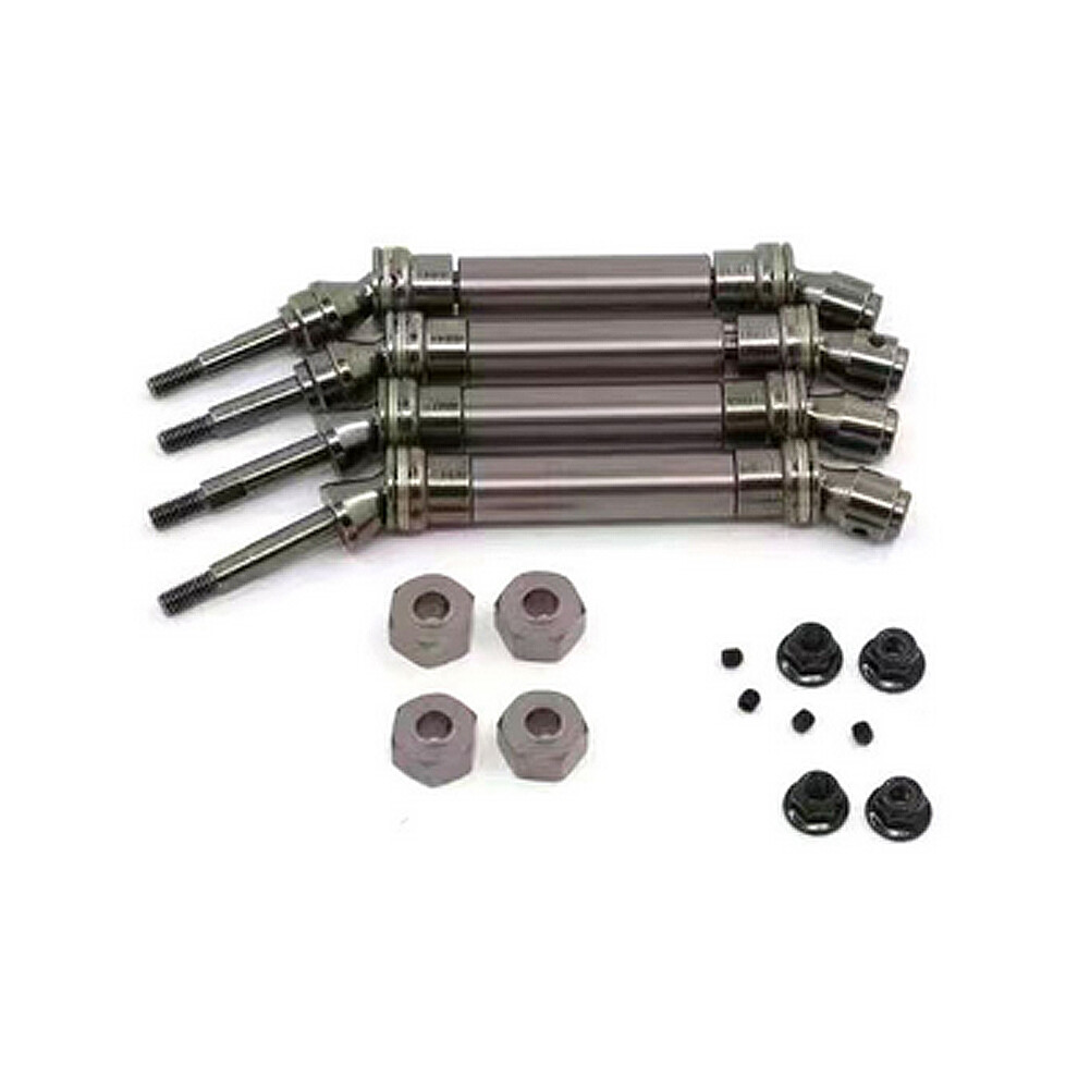 (Titanium) 4Pcs Metal Front & Rear Cvd Alloy Drive Shaft For Traxxas Slash 4X4 4Wd Rc Car 110691698087