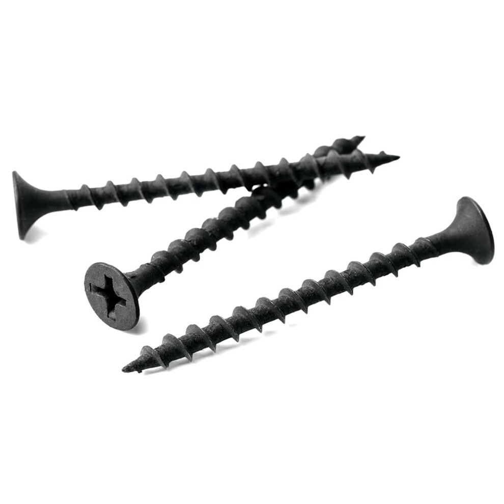 3.5Mm X 35Mm Black Phosphate Phillips Countersunk Drywall Screws Plasterboard Wood Screw Bugle Head (Pack Of 100) A11cd 5051226570711