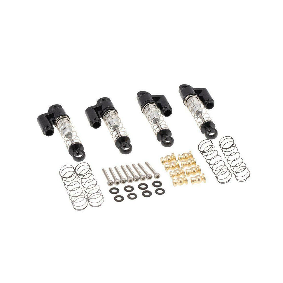 (Black) 4Pcs Metal Shock Absorber Damper For 1/24 Axial Scx24 90081 Axi00001 Rc Crawler Black 110691697653