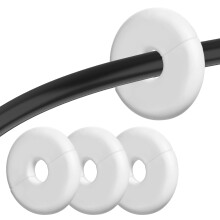 Thinp 4 Pcs Wall Grommets for Cables, Wall Cable Pass Through Anti-Slip Cords Hole Covers Starlink Cable Routing Kit Feed-Through for Walls Holes and