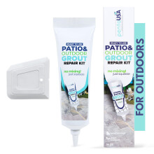 PentaUSA Patio Grout - Ready Mixed Paver Grout, Polymeric Sand for Pavers, Paving Slabs, Patios, Stone Joints, Entryways, Gardens + Grout Float (400g)
