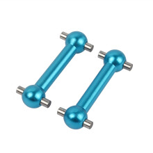 2PCS Aluminum Alloy Dog Bone Joint Axle Drive Shaft for Tamiya TT01 TT01E TT02