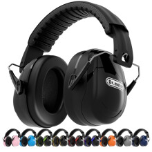Dr.meter Hearing Protection Ear Muffs, 31dB Noise Reduction Safety Earmuffs with Adjustable Headband for Adults Kids Autism Sensory