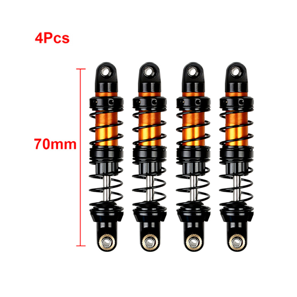(70Mm) 4Pcs Metal Shock Absorber Oil Adjustable Damper For 1/10 Rc Car Trx4 Scx10 90046 110691698445
