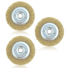 RAC814 Replacement Wire Brush for Ryobi Patio Cleaner, Block Paving Wire Brush Wheel for RY18PCA-0 & OPC1800, Joint Cleaning Metal Brush 115mm