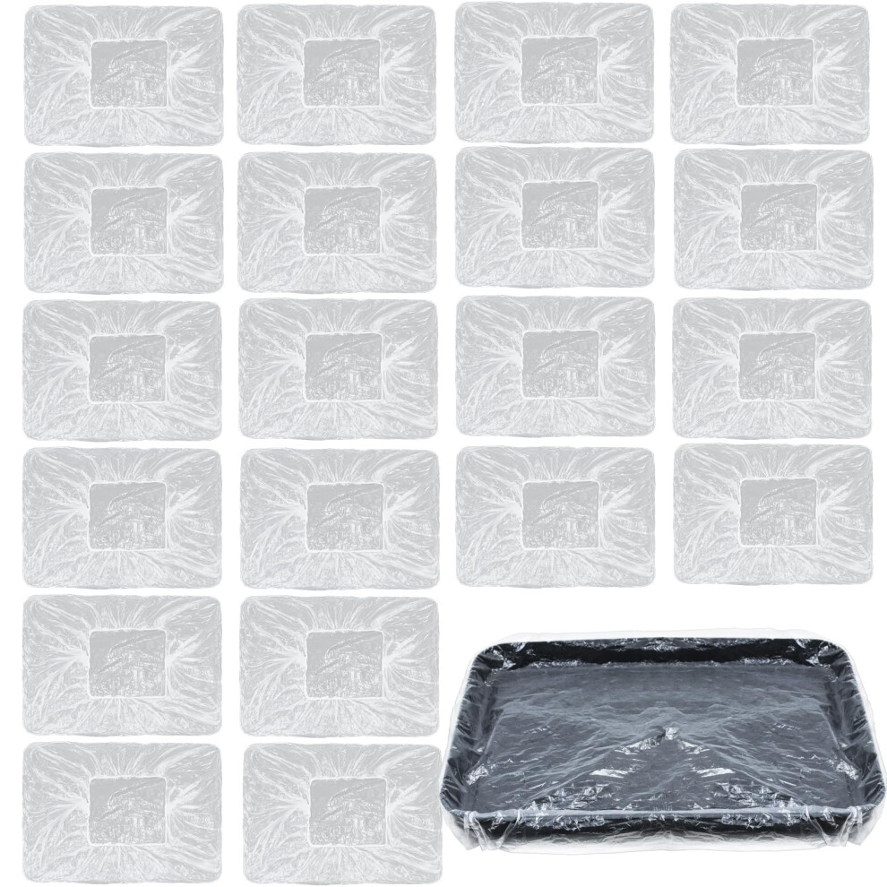 20Pcs Disposable Paint Tray Liners 18 Inch Paint Roller Tray Liners Paint Pan Liners Plastic Paint Tray Liner Bags Paint Tray Covers Large Paint 5051226623943