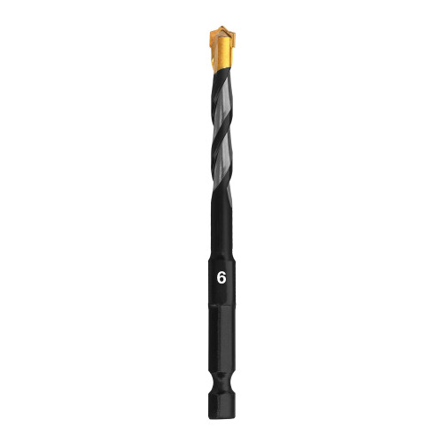 6mm Masonry Drill Bit, Hex Shank Multi Material Drill Bits Masonry, Brick Walls, Soft Tile, Wood, Plastic, Metal