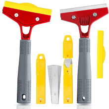 2 Pieces Paint Scraper Tool+ 20 Pieces Replacement Heads, DIY Paint and Adhesive Remover, Heavy Duty Scraper, Easy Removal of Wall Wallpaper
