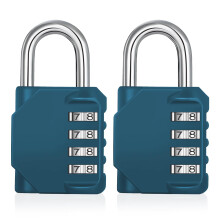 ZHEGE Combination Padlock for Locker, Weatherproof Padlock Outdoor for Fence Gate, Sheds, 4 Digit Combination Lock for Gym Locker, School Locker