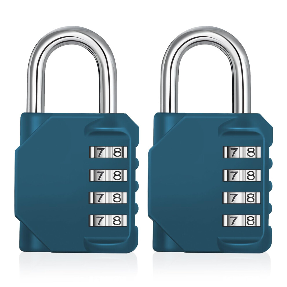 Zhege Combination Padlock For Locker, Weatherproof Padlock Outdoor For Fence Gate, Sheds, 4 Digit Combination Lock For Gym Locker, School Locker 5051226603747