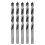 sourcing map 5pcs Brad Point Drill Bits 5mm Precise Cutting with Brad Point Tip for Woods 1