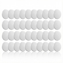 Hopzab 40 Pcs 35mm White Plastic Hinge Hole Cover Caps, Hinge Hole Filler Plugs for Kitchen Cabinets, Wall Cupboards, and Furniture