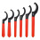 Crozgan 6pcs Coil Over Wrench Shock Spanner Adjustable C Shape Wrenches Tool Coilover Wrench, Hook Wrenches Tools Set for Automotive Engine Cables 1