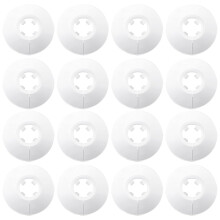 WOLMIK pipe Decoration Cover - 16 PCS White Plastic Radiator Collar, Fit for 14-16 mm Diameter Pipes
