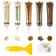Laminate Floor Repair Kit, Wood Putty, Wood Repair Kit, Vinyl Floor Repair Kit for Repairing Scratches, Cracks and Discoloration on Wooden Cabinet