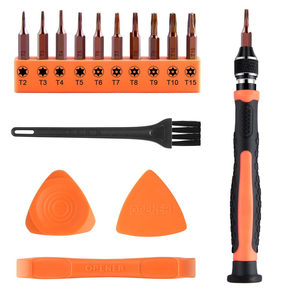 Astaron 10 In 1 Torx Bit Set, Magnetic Interchangeable Torx Bit Screwdriver Set With Opening Tool For Phone, Computer, Xbox, Ps4 5051226572319