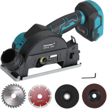 Cordless Circular Saw & Mini Angle Grinder Compatible with Makita 18V Battery(Not Included), 2-in-1 Brushless Motor, 3-Speed