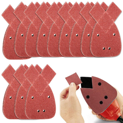 Black and Decker Mouse Sander Pads, 60 PCS Replacement Sanding Discs