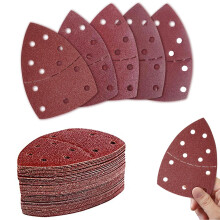 40 PCS Sanding Pads Mouse Sander Pad 8 Pcs Each Assorted 40/60/80/120/180 Grits Multi Tool Sanding Pads 11 Hole Hook and Loop Sanding Sheets for Wood
