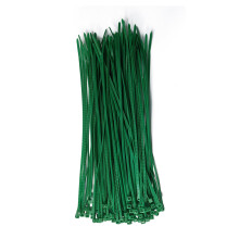 zuizhan Green Cable Ties 200mm x 2.5m, 100 Pack Mini Thin Plastic Zip Ties, 27 Lbs Tensile Strength with UV Resistant