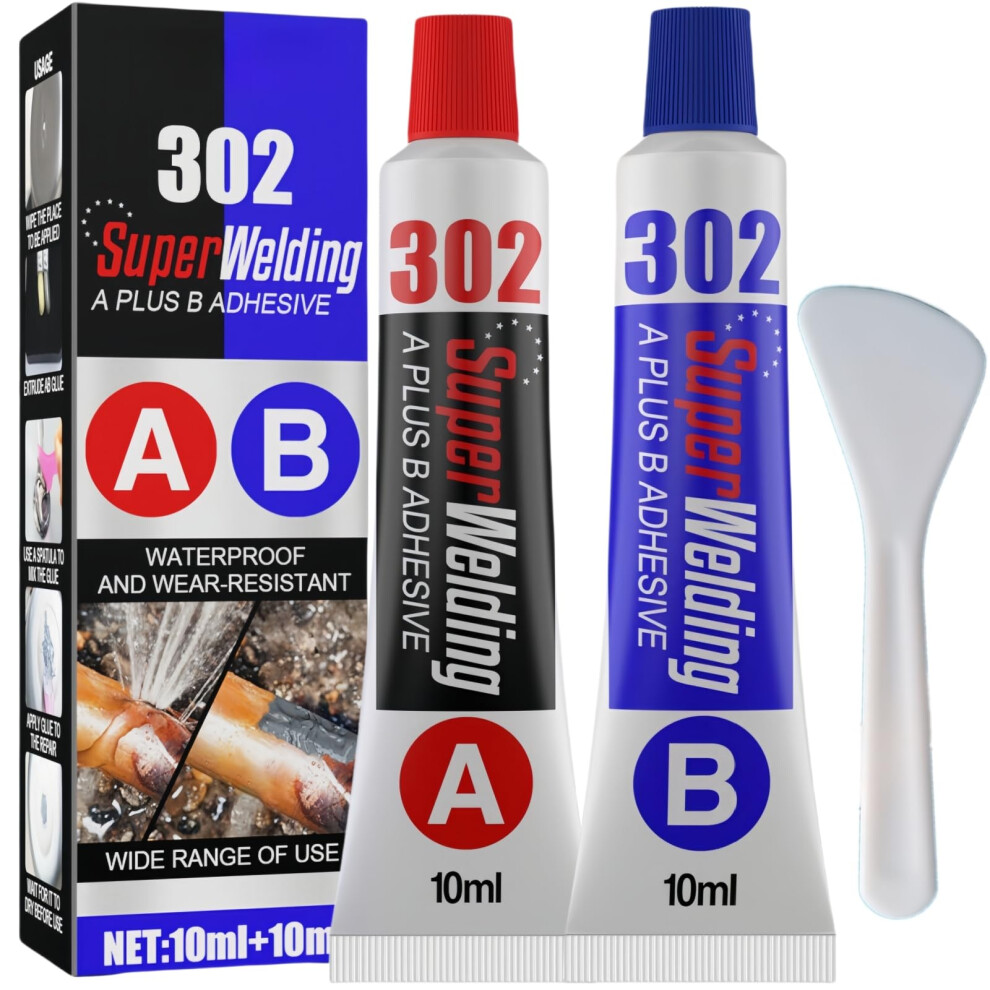 Liquid Metal Weld Repair Paste - Strong Ab Adhesive With Heat And Cold Resistance - Epoxy Industrial Metal Glue For All Purpose Repairs (20Ml) 5051226604324
